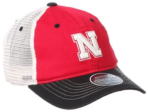Zephyr University Of Nebraska Stowe �N� Logo Unstructured Adjustable Trucker Cap - Picture 1 of 6