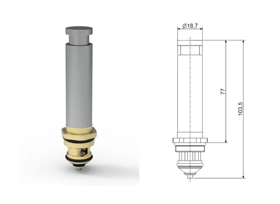 PAFFONI ZDEV089CR PROLUNGA PER DEVIATORE DOCCIA INCASSO 015 (PAZDEV089) - Immagine 1 di 1