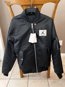 Air Jordan Men's Essentials Reversible Statement Varsity Jacket Black DQ7344-010 - Picture 1 of 6