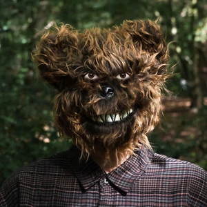 HALLOWEEN GRUSELIGE MASKE BÄR BLUTIG PLÜSCHKOPFMASKE COSPLAY KOSTÜM REQUISITEN 2024 - Bild 1 von 1