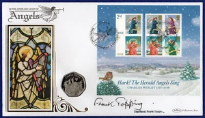 Isle of Man 2007 Christmas 50p Signed Cover, Frank Topping, Scarce (Ref. t6468) - Picture 1 of 4