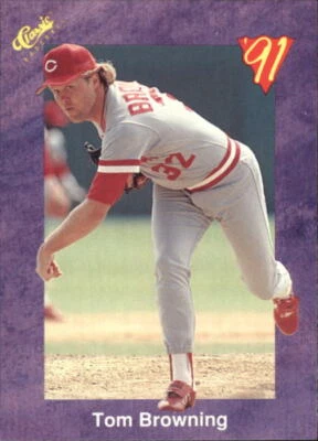 1991 Classic Game #10 Tom Browning - NM-MT - Image 1 of 2