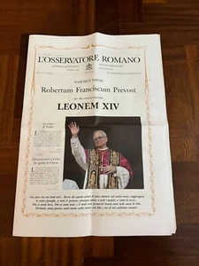 OSSERVATORE: HABEMUS PAPAM POPE LEONE XIV (PREVOST) ed. 08/05/2025 - Afbeelding 1 van 4