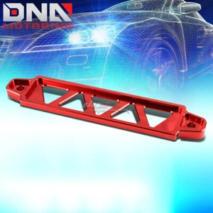 19cm/ 22cm Aluminum Universal Car Battery Tie Down Bar Mounting Bracket Red - Picture 1 of 7