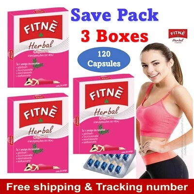 3x Fitne Herbal Capsule Loss Weight Diet Thai Slimming Natural Detox 120 Capsule Foto 1 de 4