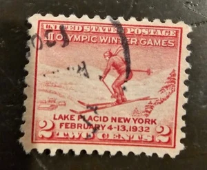 2 Cent Olympic Winter Games 1932 Stamp - Picture 1 of 1