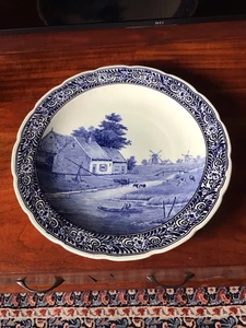 Niederländischer handbemalter Royal Sphinx Maastricht Delfter Teller  - Bild 1 von 7