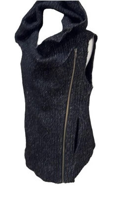 Helmut Lang Asimétrico Sudadera con Capucha Sin Mangas Chaqueta Suéter Talla Med Foto 1 de 4