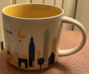Taza de café Starbucks New York You Are Here colección 14 OZ 2013 - Imagen 1 de 6