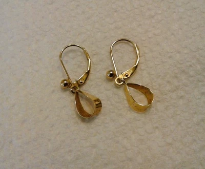 14k Yellow Gold Loop Earrings JCM - Image 1 of 4