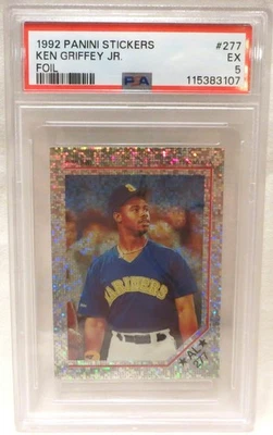 Pegatinas Panini #277 Ken Griffey Jr. **PSA 5** 1992 Foto 1 de 2