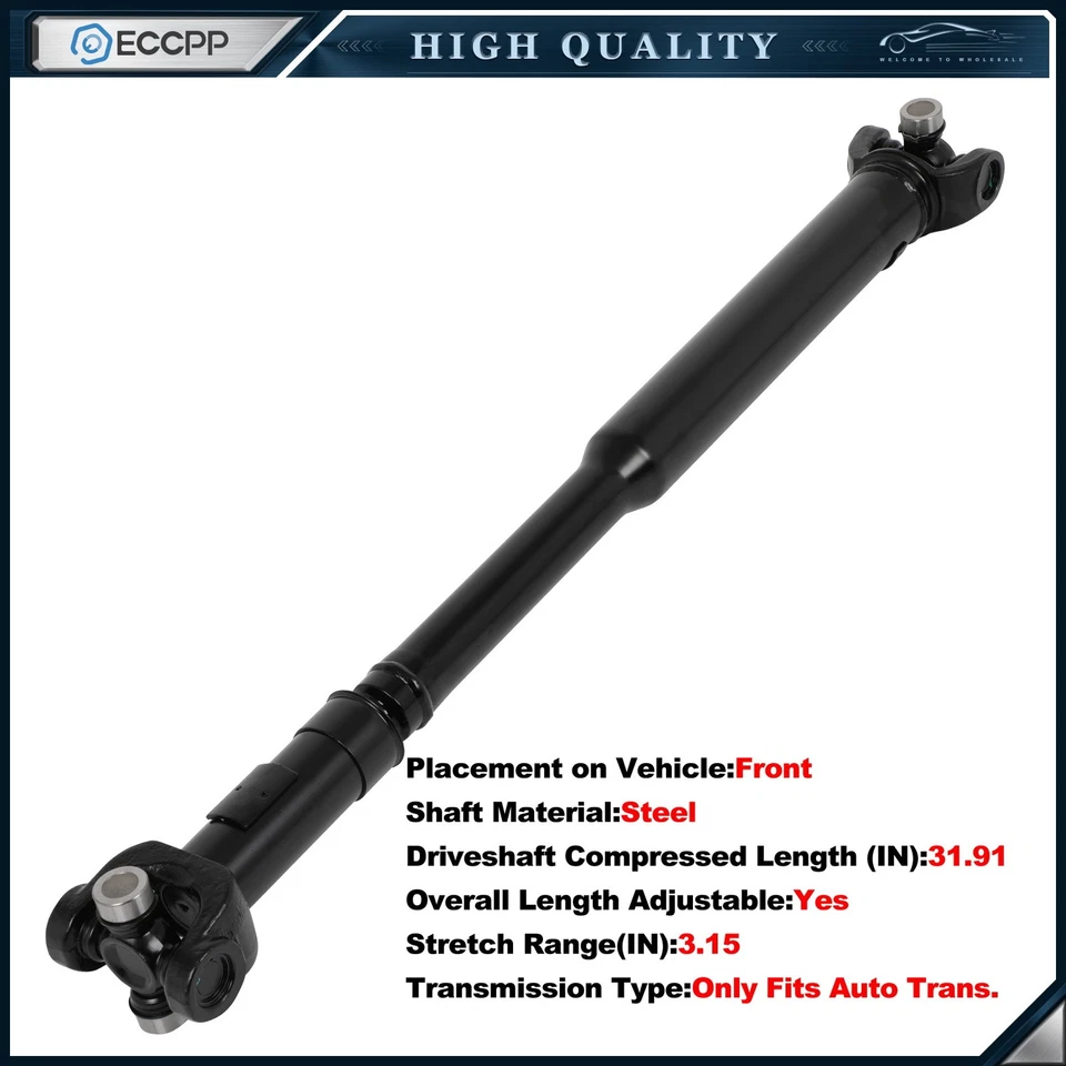Eje de transmisión delantero ECCPP para Chevy K1500 K2500 K3500 GMC Yukon 938-224 65-9361 Foto 1 de 4