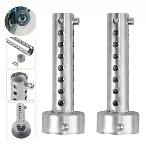 2Pcs 48mm Motorcycle Exhaust Silencer Muffler Insert Baffle DB Killer Silver - Picture 1 of 12