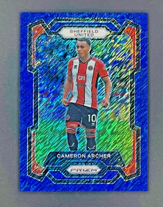 7/8 BLUE SHIMMER - CAMERON ARCHER -2023/24 PANINI PRIZM SOCCER -SHEFFIELD UNITED - Picture 1 of 2