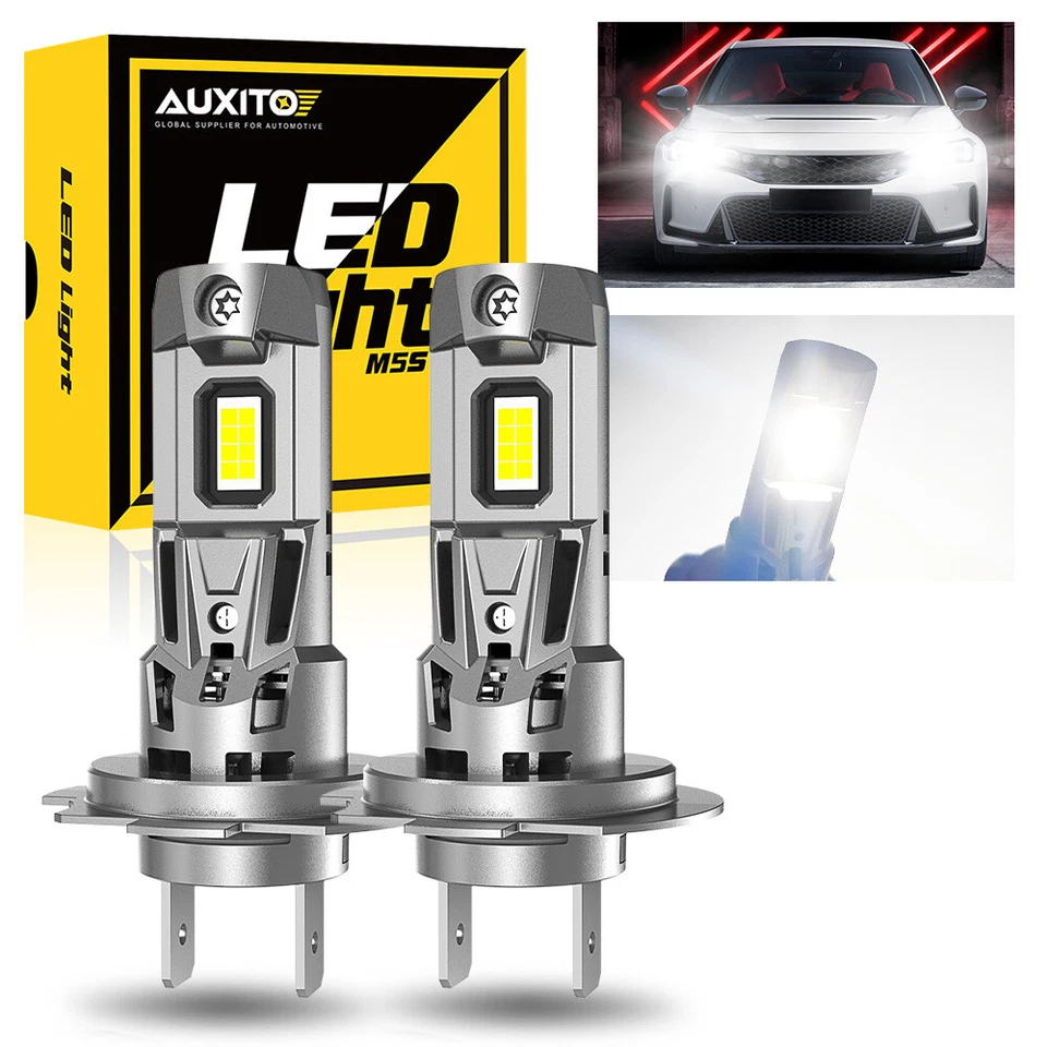 H7 LED Headlight Bulb Kit High Beam 6500K 80000LM White Bulbs Bright Lamp CANBUS - Image 1 of 4