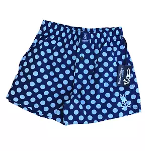 NWT Psycho Bunny Men’s Polka Dots Shorts Pajamas Small Blue Cotton 2013 - Picture 1 of 5