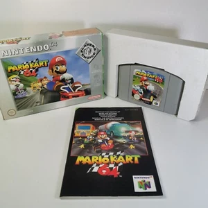 MARIO KART 64 N64 Nintendo 64 Racing Game Boxed Manual Cartridge Complete - Picture 1 of 10