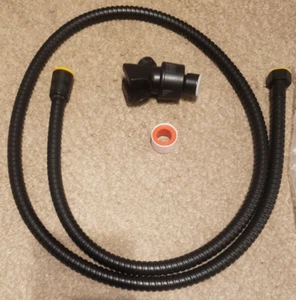 Universal Hand Shower Hose Matte Black 1.5M KSPRG013 A1 - Picture 1 of 2