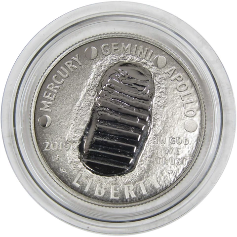 Apollo 11 Commemorative 50th Anniversary 2019 S 50c Clad Half Dollar Domed Proof Cover