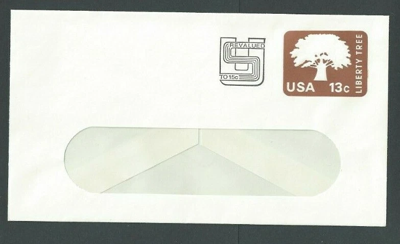 U588W 15c Revalued Brown Size 12 Mint Entire - Image 1 of 1