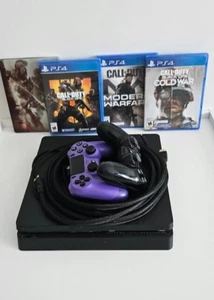 PS4 Console Bundle 500 GB with 2 Controllers And 4 Games - Picture 1 of 6