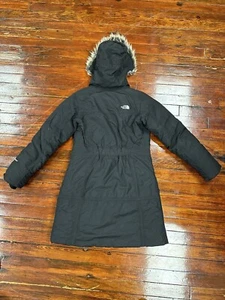 Chaqueta Abrigo Mujer The North Face HyVent Piel Sintética con Capucha XS Esquí Nieve Invierno Cálido - Imagen 1 de 10
