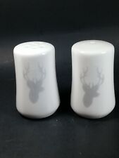 Gartner Studios Buck Head Ceramic Salt & Pepper Shakers IOB