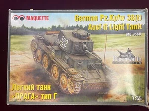 German PzKpfw 38(t) - 1/35 Scale Maquette #MQ-3540, No Directions, w/ 3 Barrels - Picture 1 of 11