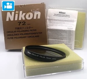 🎦VIDEO👀✨Unused✨ Nikon 72mm Circular Polarizing Filter Screw In From JAPAN - Picture 1 of 10