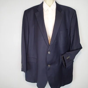 Jack Victor ethomas valutowood 52L Navy blue wool Cashmere blazer jacket - Picture 1 of 17