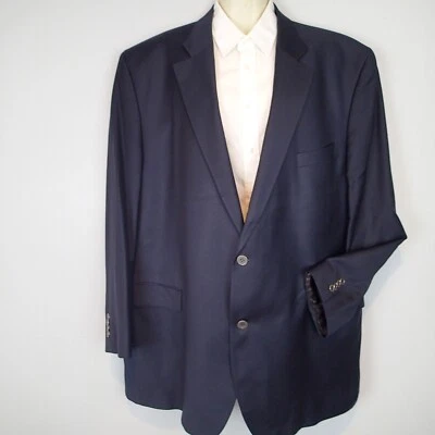 Jack Victor ethomas  valutowood 52L Navy blue wool Cashmere blazer jacket - Image 1 of 4