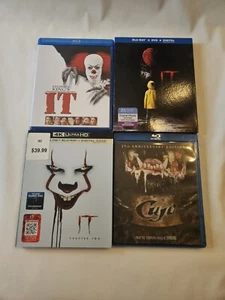 Stephen King Blu-ray 4 Movie Bundle IT original IT Remake IT Ch. 2 4k Ultra Cujo - Picture 1 of 5