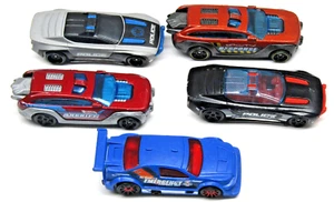 Hot Wheels Police Cars Response Units HW Alpha Pursuit Mattel Diecast Lot of 5 - Picture 1 of 5
