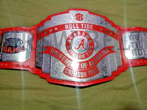 Roll Tide University Of Alabama Crimson Tide Championship Belt 2mm Cover