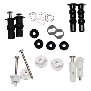 Universal Toilet Seats Screws and Bolts, Metal Toilet Seat Replacement Parts Kit - Picture 1 of 6