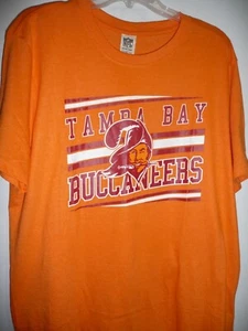 NEU MIT ETIKETT NFL TAMPA BAY BUCCANEERS RETRO VINTAGE LOGO ORANGE T-SHIRT GRÖSSE L/XL/XXL - Bild 1 von 5