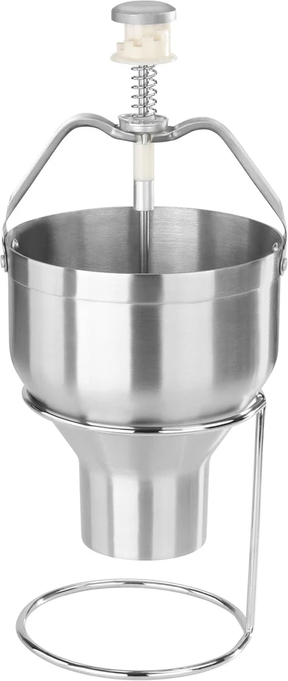 37470 Commercial Grade Stainless Steel 18/8 Pancake Dispenser with Stand, Silver Foto 1 de 4