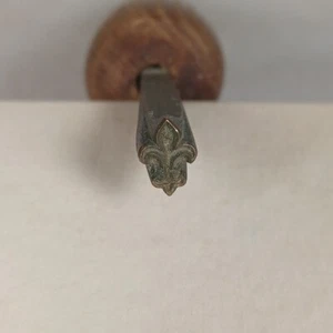 Vtg Bearel #289 3/8” Fleur De Lis Leather Stamping Tool Paris France Brass - Picture 1 of 7