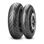 Motorcycle Tyres Pirelli Diablo Rosso Scooter 120 70 12 And 130 70 12 62P Pair