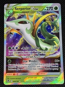 Serperior VSTAR 008/195 Swsh12: Sword & Shield - Silver Tempest Holo - Picture 1 of 2