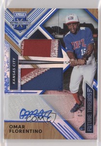 2018 Elite Extra Edition Future Threads Silhouette Blue /10 Omar Florentino Auto