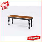 Solid Wood Dining Room Bench Rectangular Farmhouse Kitchen Breakfast 2 Seat New