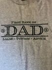 First Bank of Dad tee shirt mens size L gray