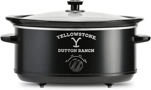 Yellowstone 7qt Slow Cooker with Manual Heat Control, Matte Black - Picture 1 of 7