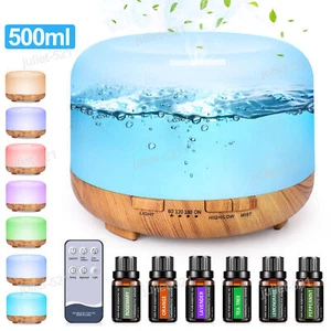 LED Essential Oil Diffuser Aroma Humidifier Ultrasonic Aromatherapy Air Purifie - Picture 1 of 26