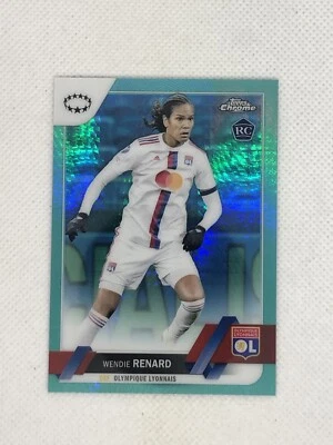 2022-23 Topps Chrome UEFA Womens | Wendie Renard Lyon | RC Aqua! - Image 1 of 2