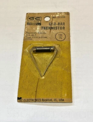 G.C.ELECTRONICS 25-2030 GLO-BAR THERMISTOR  - Image 1 of 3