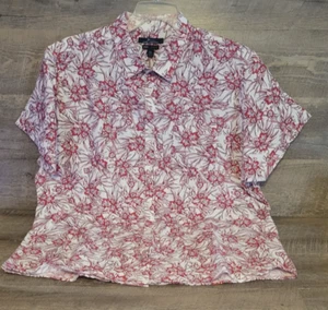 Marc Anthony Herren Tropical Floral Hawaii Hemd Gr. XXL Rot Luxus Slim Fit - Bild 1 von 6