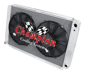 SR 3 Row DP Radiator,2 13" Fans,1.5,1.75 for 1961-1965 Lincoln Continental LS - Foto 1 di 10