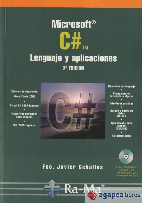 MICROSOFT C#. LENGUAJE Y APLICACIONES. 2ª EDICIÓN. INCLUYE CD-ROM. - Imagen 1 de 1